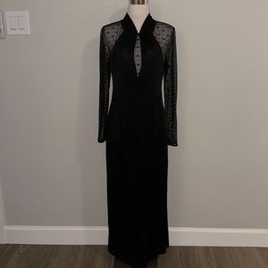 Mesh black Long dress